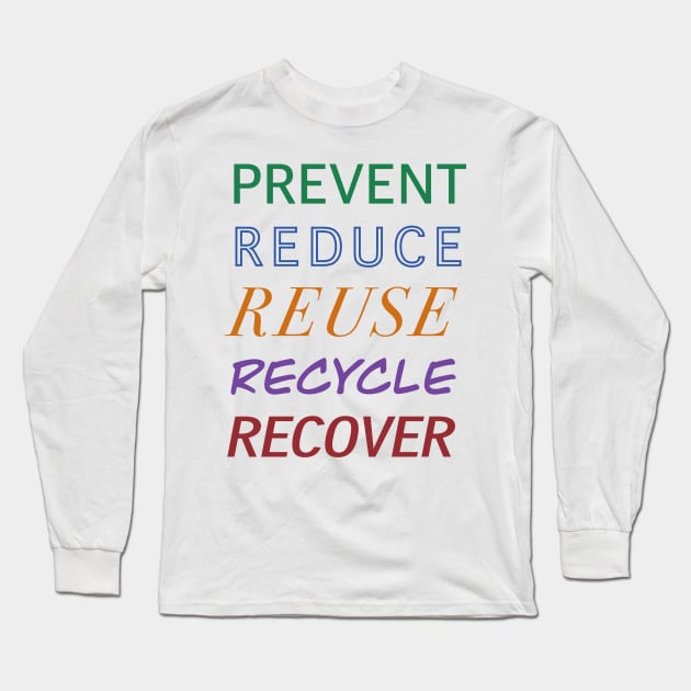 The Waste Hierarchy Long Sleeve T-Shirt by thelittleforest